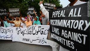مسيحيون باكستانيون يتظاهرون للمطالبة بحماية الأقليات