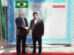 الرئيسان البرازيلي والإيراني