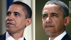 أوباما بعد وقبل عامين ونصف في الرئاسة