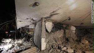 الدار التي زعمت الحكومة الليبية أن نجل القذافي قتل فيها إثر قصف الناتو