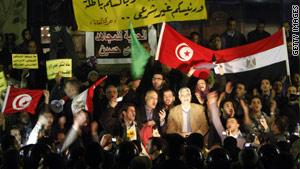 تحركات مصرية مؤيدة للمحتجين في تونس