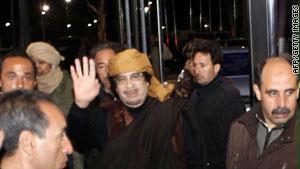 الزعيم الليبي في آخر ظهور له الثلاثاء في طرابلس