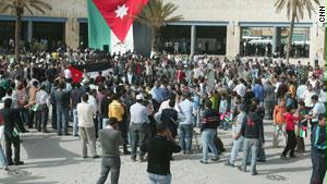 من اعتصام حركة 24 آذار في العاصمة الأردنية