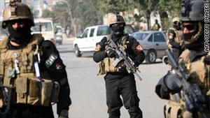 عناصر من قوات مكافحة الشغب في العراق