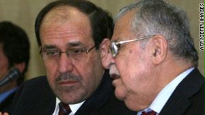 الرئيس ورئيس الوزراء العراقي في لقاء سابق