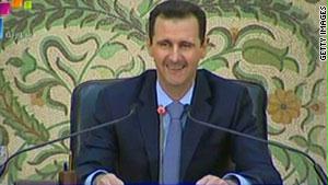 بشار الأسد يلقي خطابه السابق
