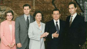 عائلة الرئيس المصري حسني مبارك