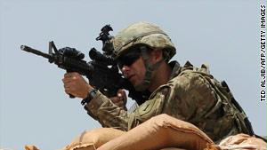 عنصر من القوات الأمريكية في أفغانستان