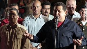 الرئيس الفنزويلي لدى وصوله إلى كاراكاس ليل السبت