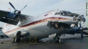 طائرة أنتونوف 12 تعرضت لحادث عام 2008