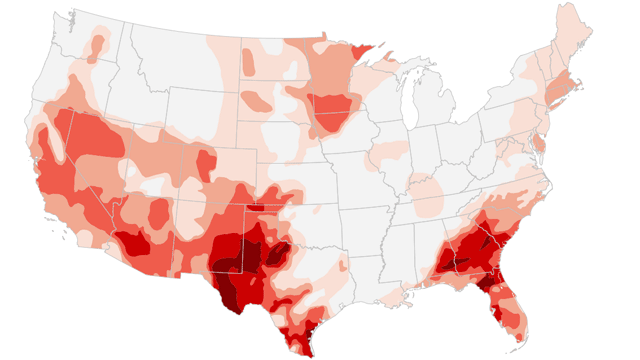 Animated map: U.S. drought in 2012