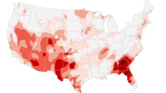 Animated map: U.S. drought in 2012