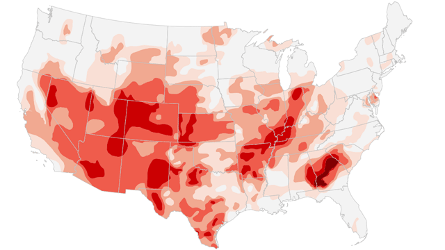 Animated map: U.S. drought in 2012