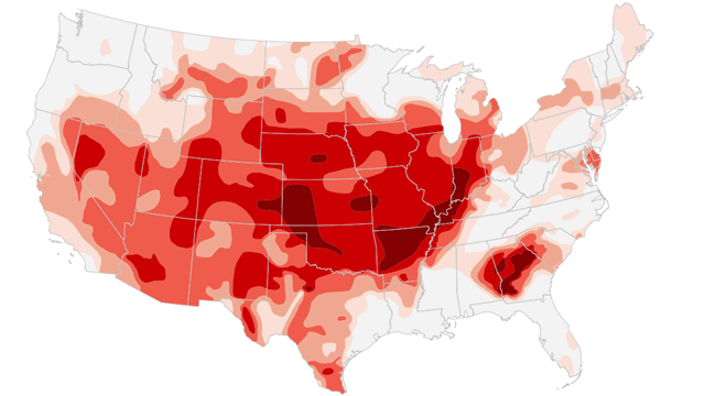 Animated map: U.S. drought in 2012