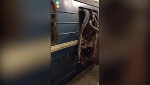 لحظات الرعب بين ركاب المترو بعد انفجار سان بطرسبرغ