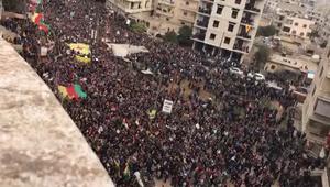 آلاف الأكراد يتظاهرون في عفرين ضد تركيا