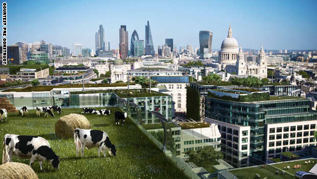 بالصور..موانئ فضائية ورعي للأبقار فوق ناطحات السحاب..هكذا سيتحول كوكب الأرض بعد مائة عام