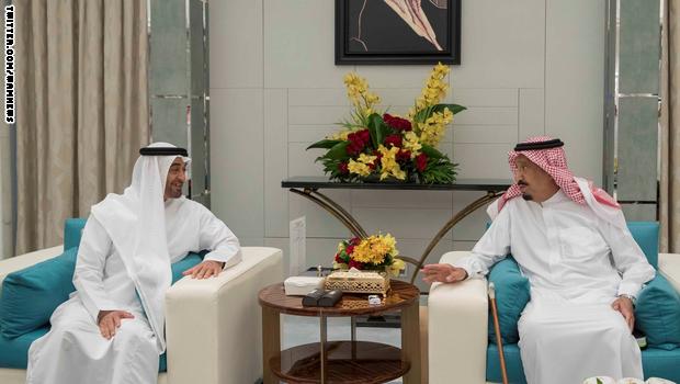 بعد لقائه مع الملك سلمان.. محمد بن زايد: الإمارات والسعودية في خندق واحد.. ودول مجلس التعاون الخليجي قوية بوحدتها