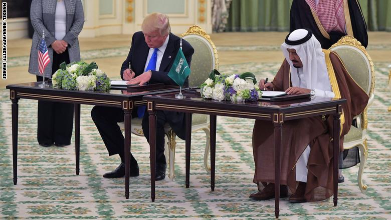 The signing of agreements worth $ 280 billion between Saudi Arabia and America