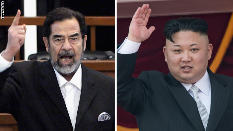  شبّه بوتين كوريا الشمالية بالعراق خلال عهد صدام حسين Saddam%20-%20Kim%20Jong%20Un
