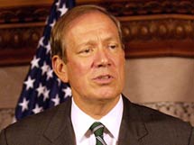 N.Y. Gov. George Pataki reportedly received $335,000 in donations from AIG and its subsidiaries, despite a $5,000 limit on contribution to New York state political candidates from any one company.