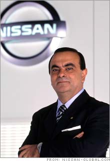 Carlos Ghosn, CEO of Nissan and Renault.