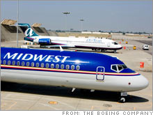 AirTran is making a hostile bid for Midwest Express, offering a 24 percent premium over Tuesday's closing price.