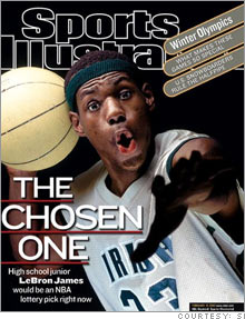 LeBron was being heralded as the NBA's next superstar when he was still in high school.
