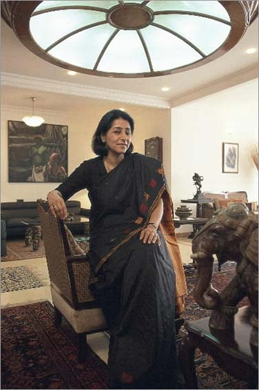 Naina Lal Kidwai, managing director HSBC India, Mumbai, 2003, Dilip Mehta