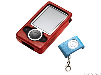 Case-Mate's Cases for Microsoft's Zune, $35, and Apple's iPod Shuffle, $11