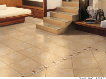Tile the floor