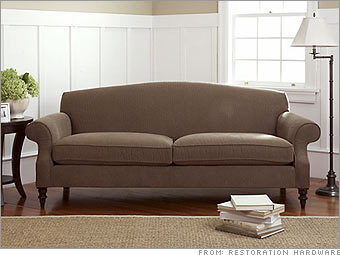 Restoration Hardware Grand-Scale Camelback sofa | $1,725 to $2,635