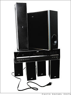 JVC DVD digital theater system<br>TH-D50 | $400 (comes with DVD player, five speakers and subwoofer)