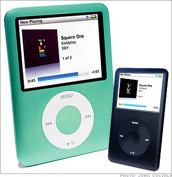 iPod Classic 160GB, $349<br>iPod Nano 8GB, $199