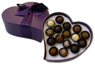 Boite D'Amour: Purple heart exotic truffle box