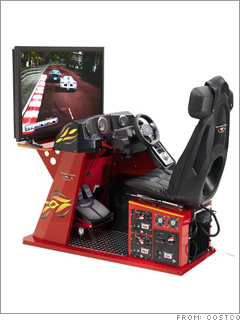 Home Pro Racing Video Game Simulation System