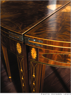 Irion copy of a pair of New York Federal-style card tables